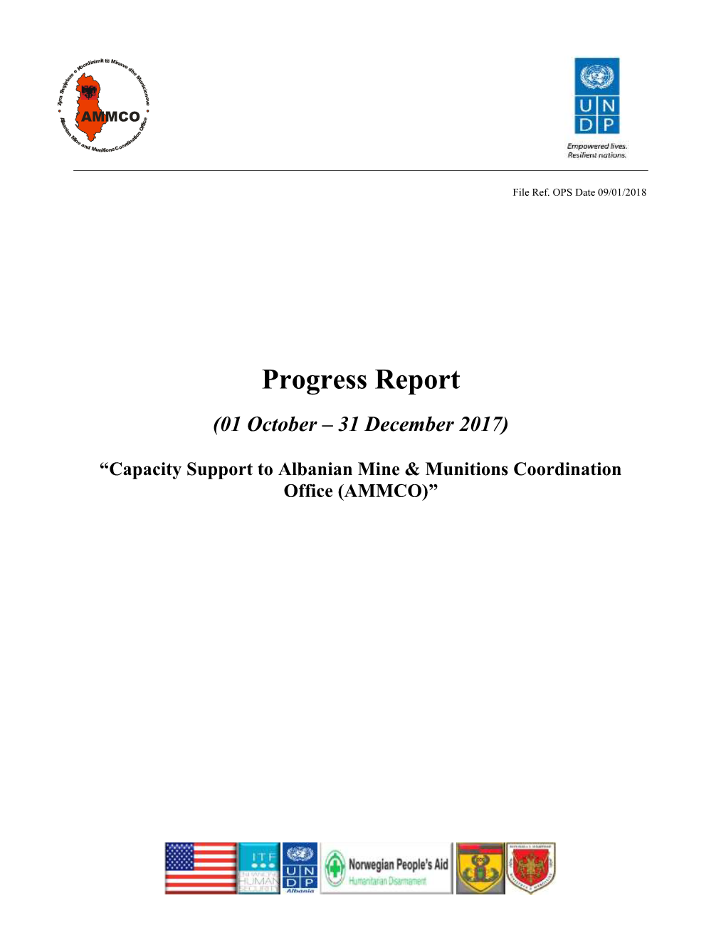 AMMCO Progress Report