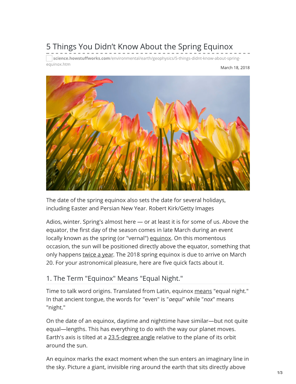 5 Things You Didn't Know About the Spring Equinox