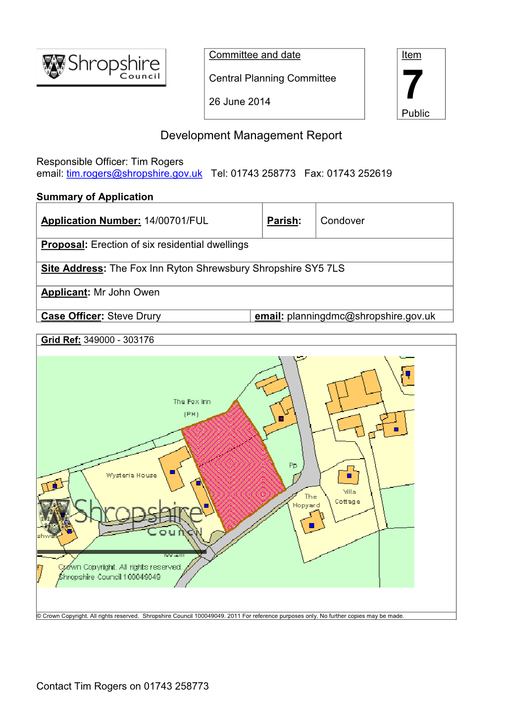 Development Management Report