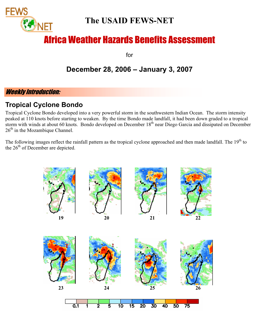 Africa Weather Hazards Benefits Assessment