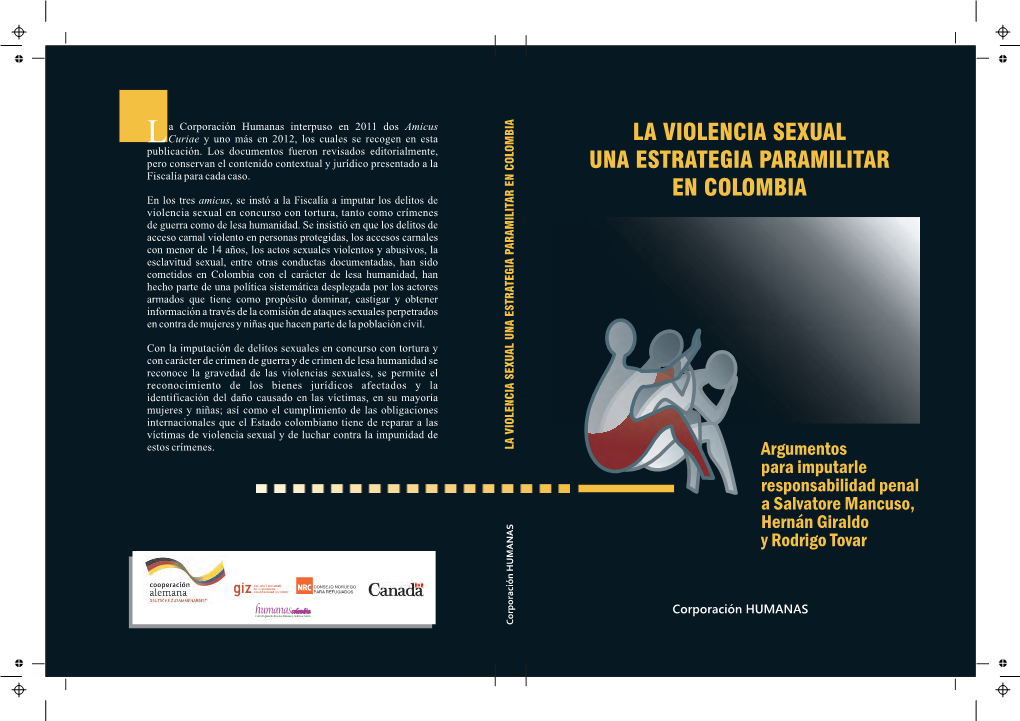 La Violencia Sexual Una Estrategia Paramilitar En Colombia