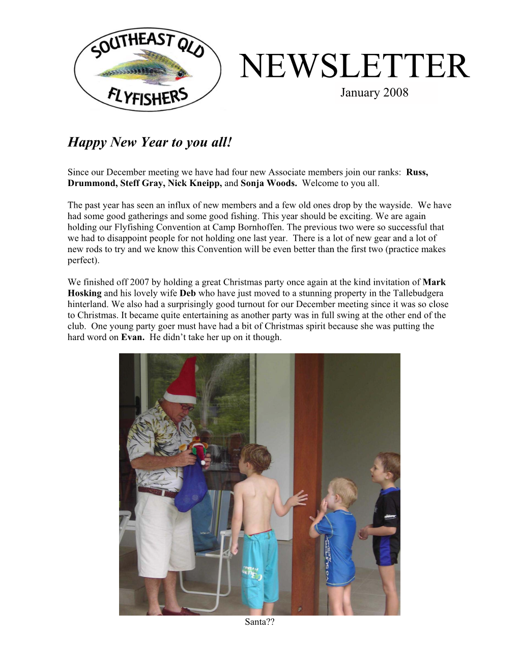 NEWSLETTER January 2008