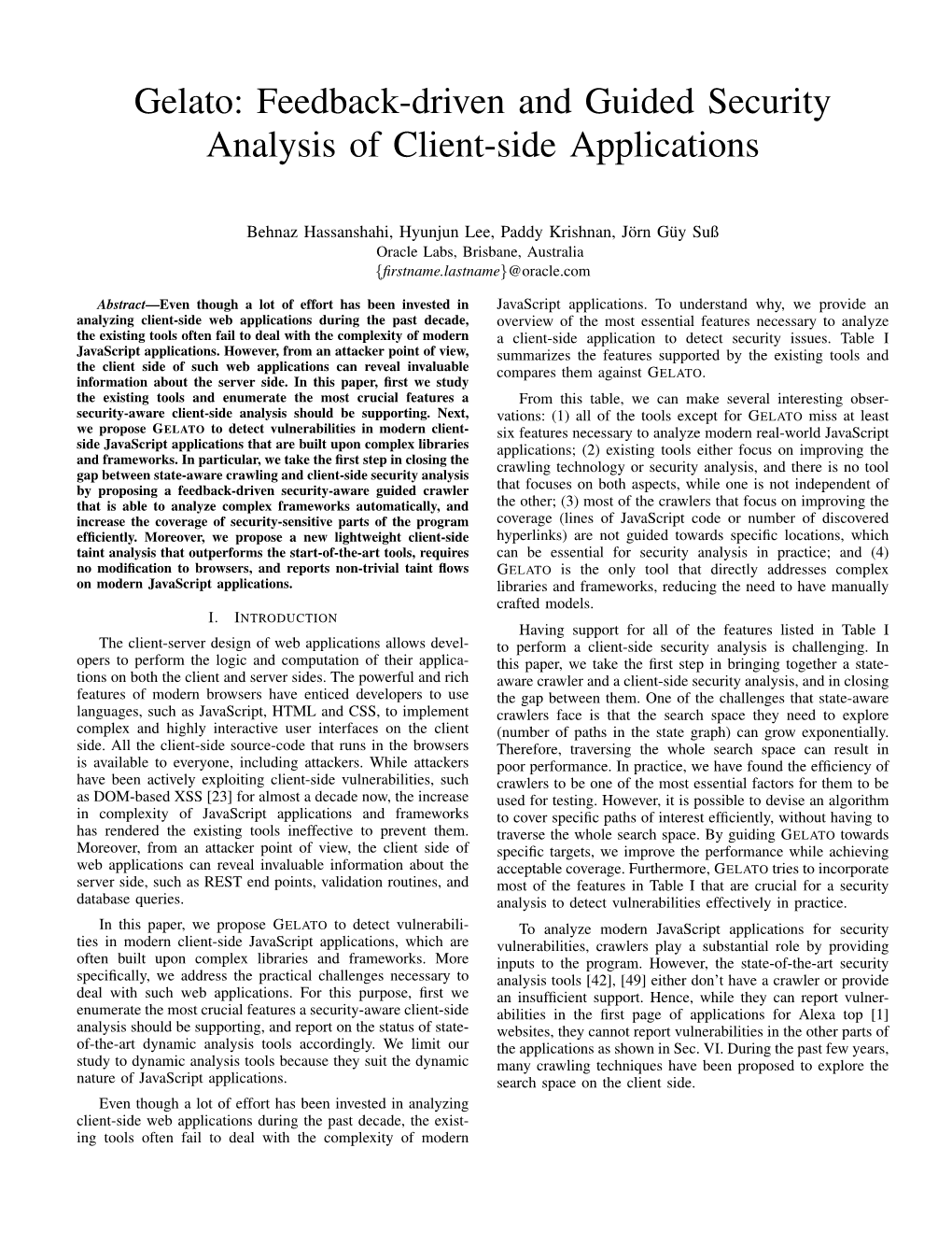 Gelato: Feedback-Driven and Guided Security Analysis of Client-Side Applications