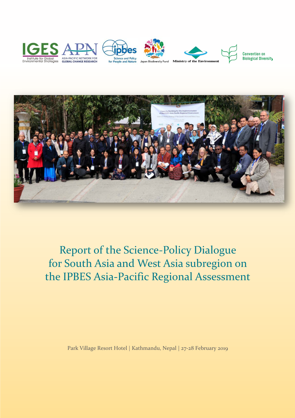 Report of the Science-Policy Dialogue for South Asia and West Asia Subregion on the IPBES Asia-Pacific Regional Assessment