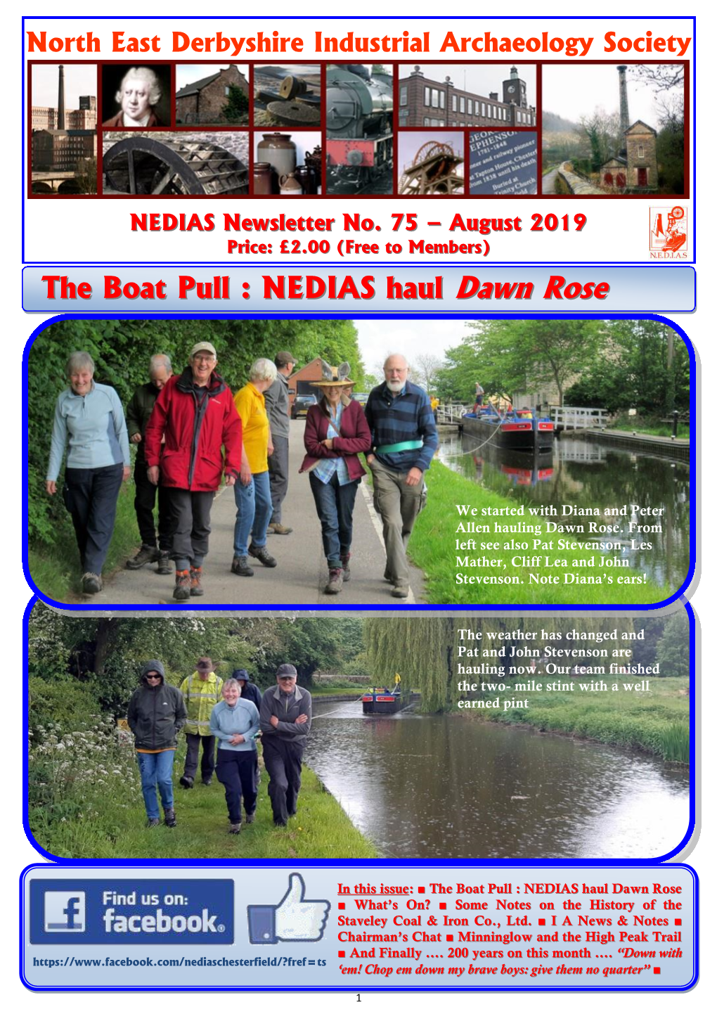 NEDIAS Newsletter No 75 – August 2019