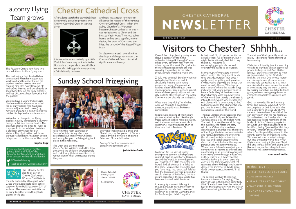 NEWSLETTER Was Rededicated to Christ and the Blessed Virgin Mary