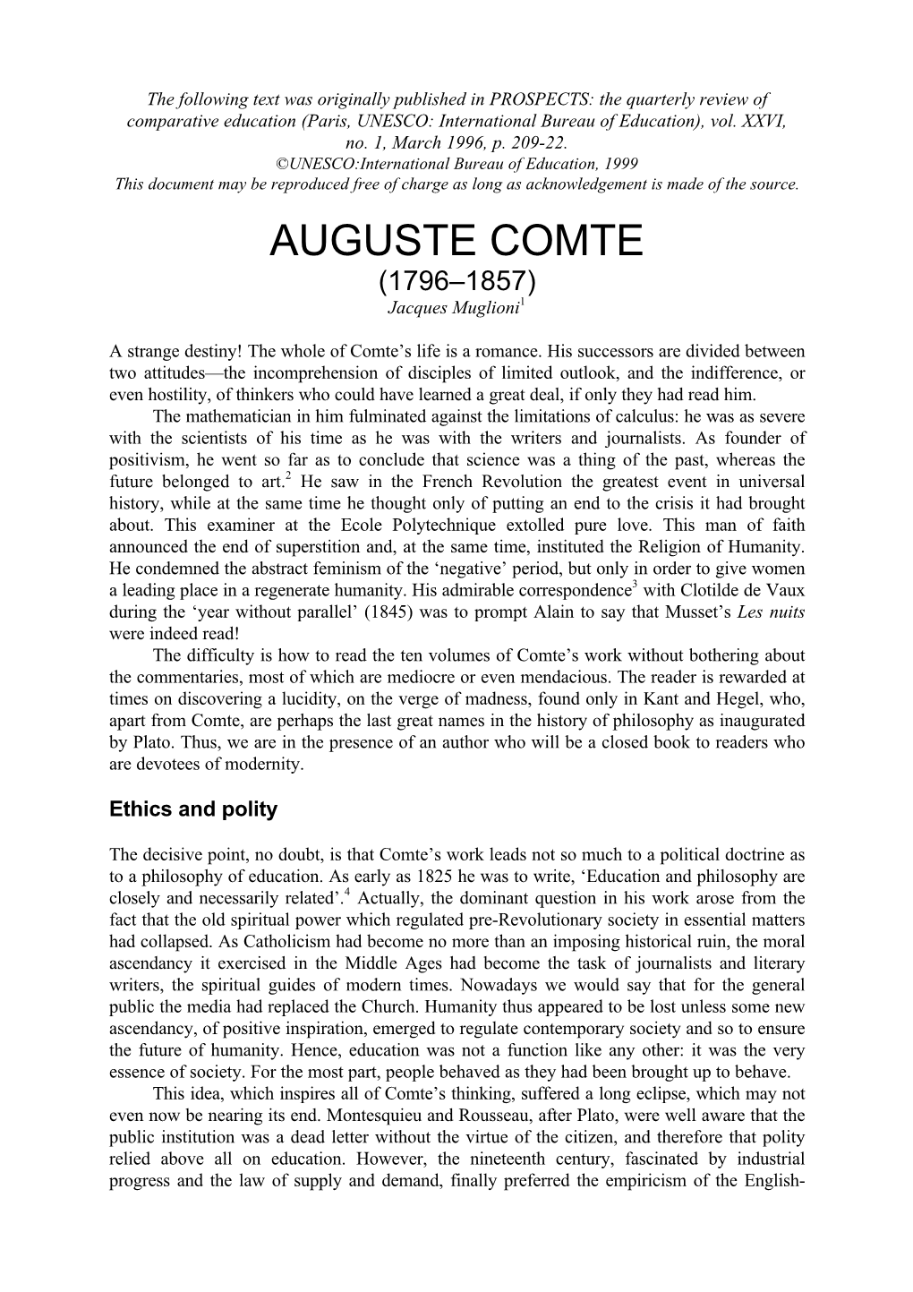 August Comte