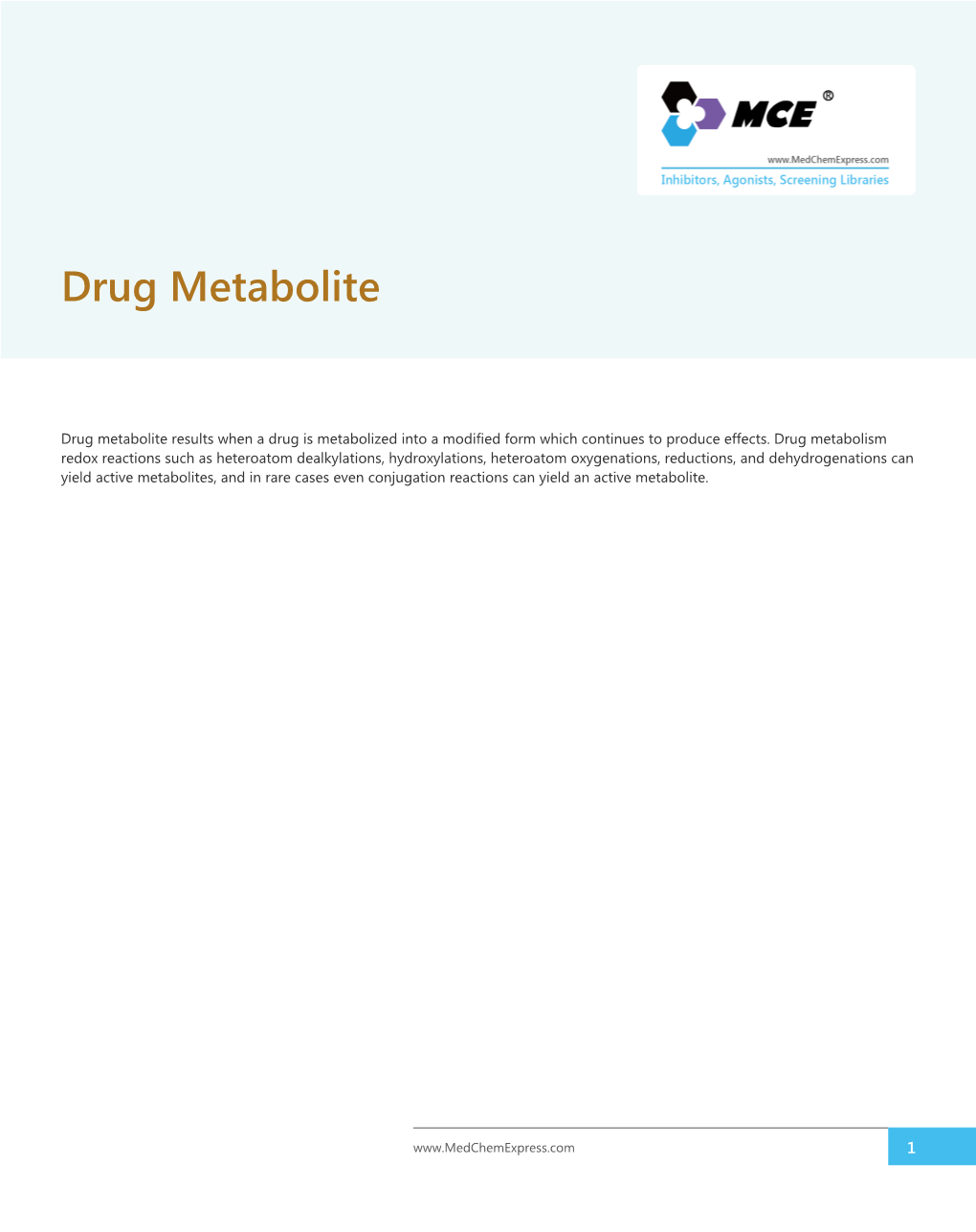 Drug Metabolite