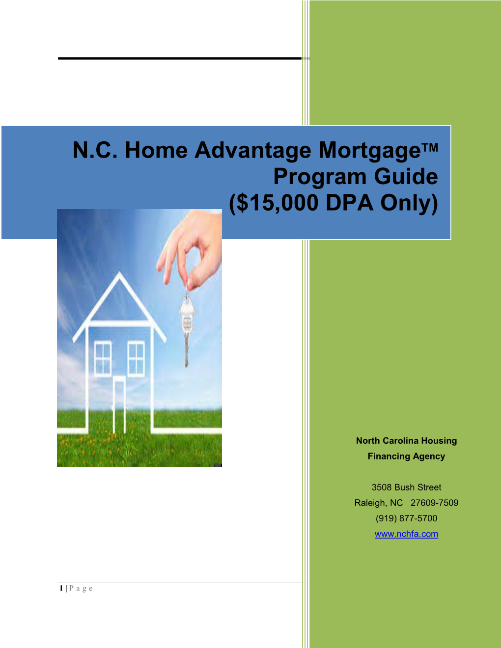 Home Advantageplus Mortgage Program Guide