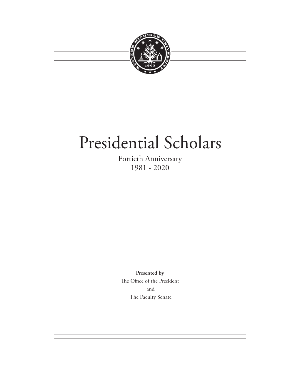 2020 Presidential Scholars Program