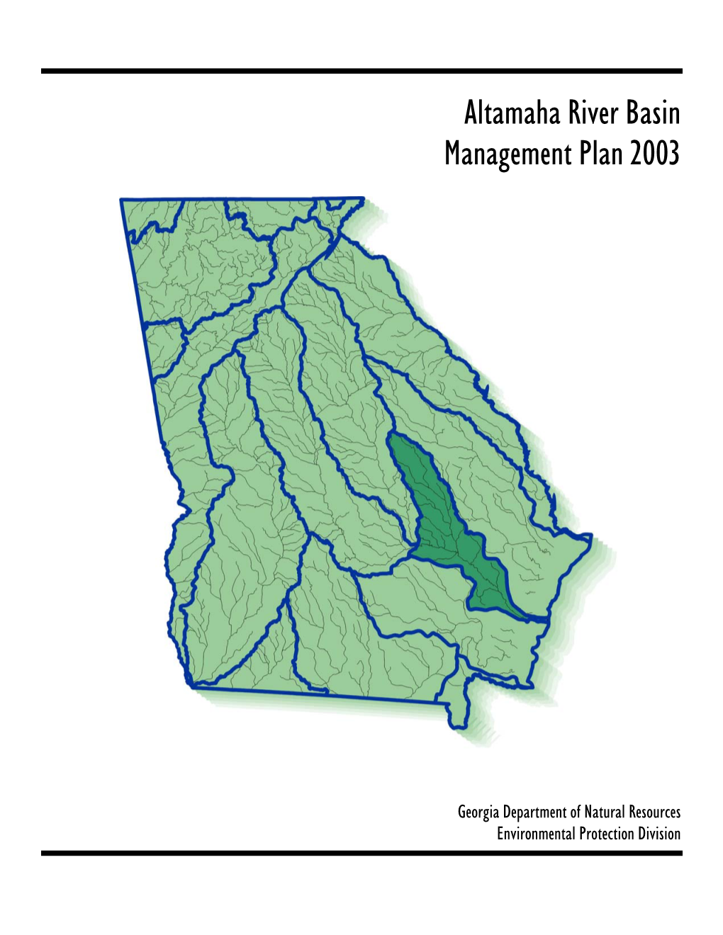 Altamaha River Basin Management Plan 2003