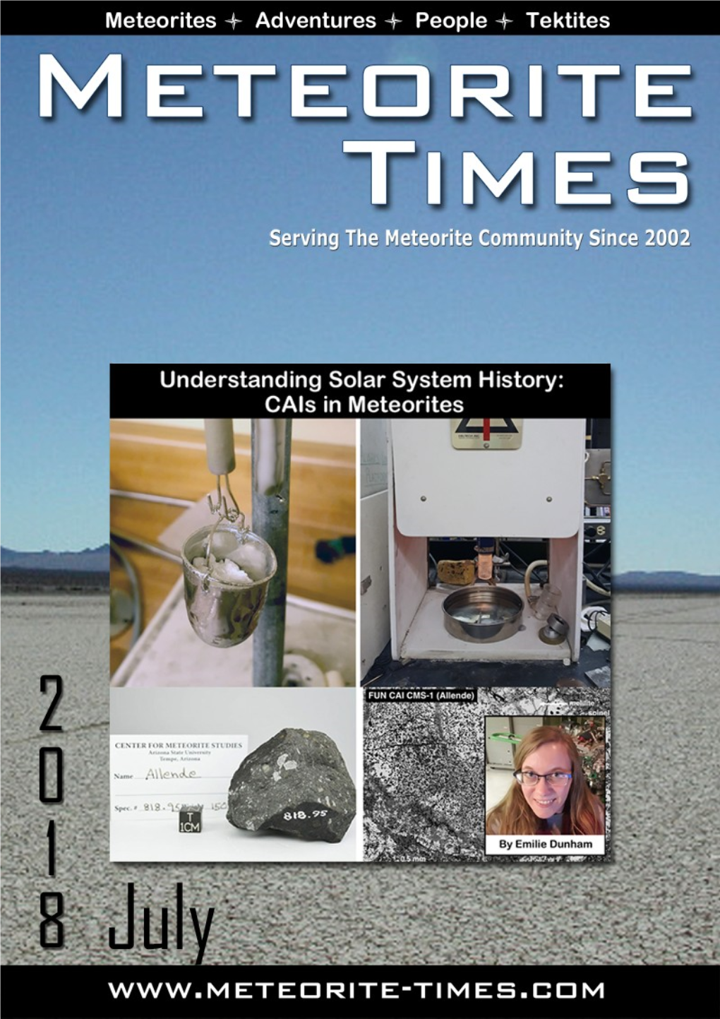 July Publication of Meteorite- Times Magazine