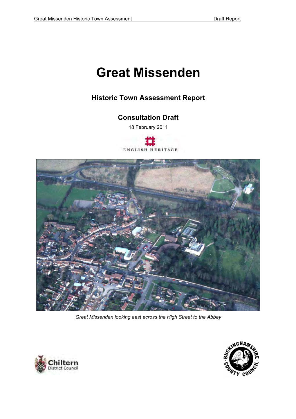 Great Missenden Historic Town Assessment Draft Report