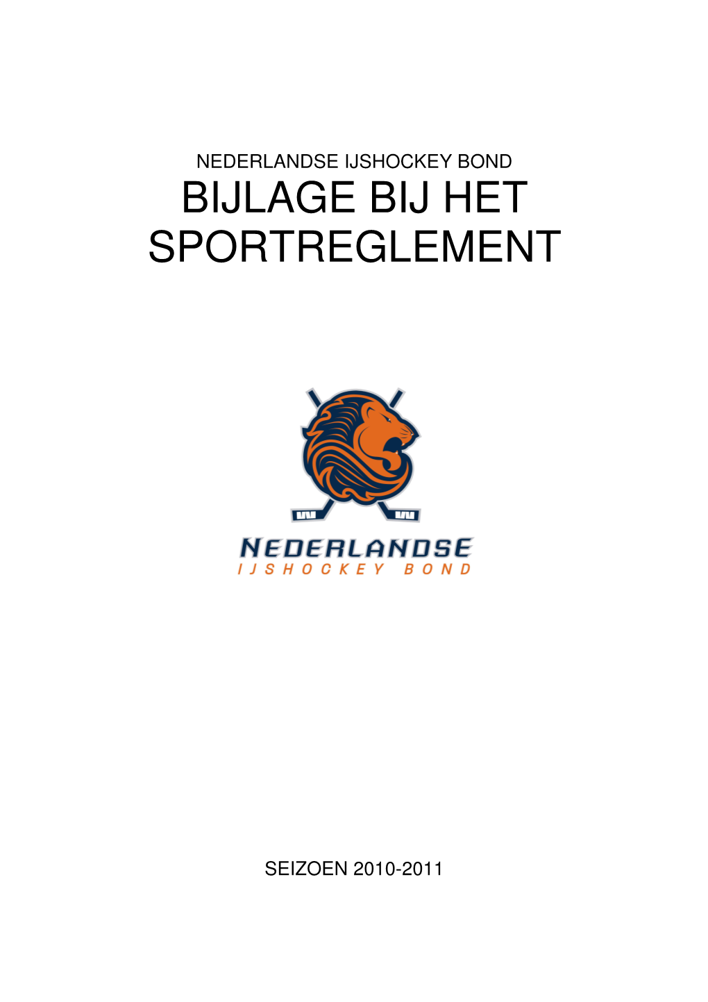 Bijlage Bij Het Sportreglement