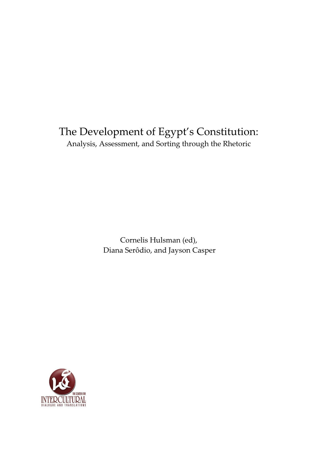 The Development of Egypt's Constitution