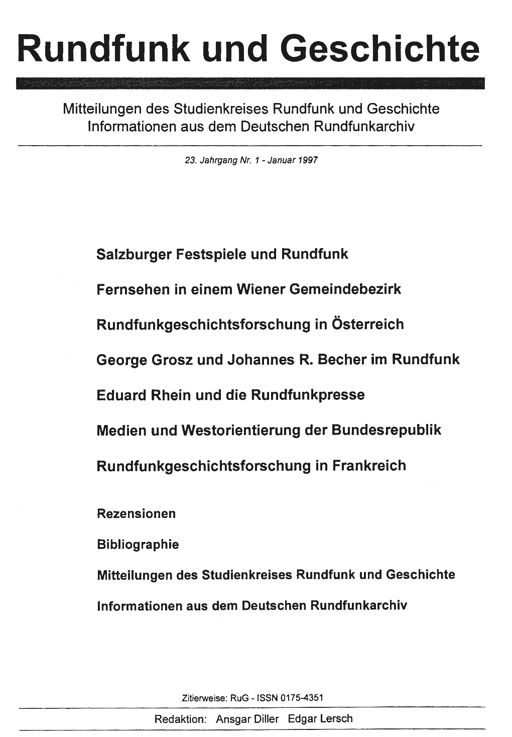 1997, 23. Jahrgang (Pdf)