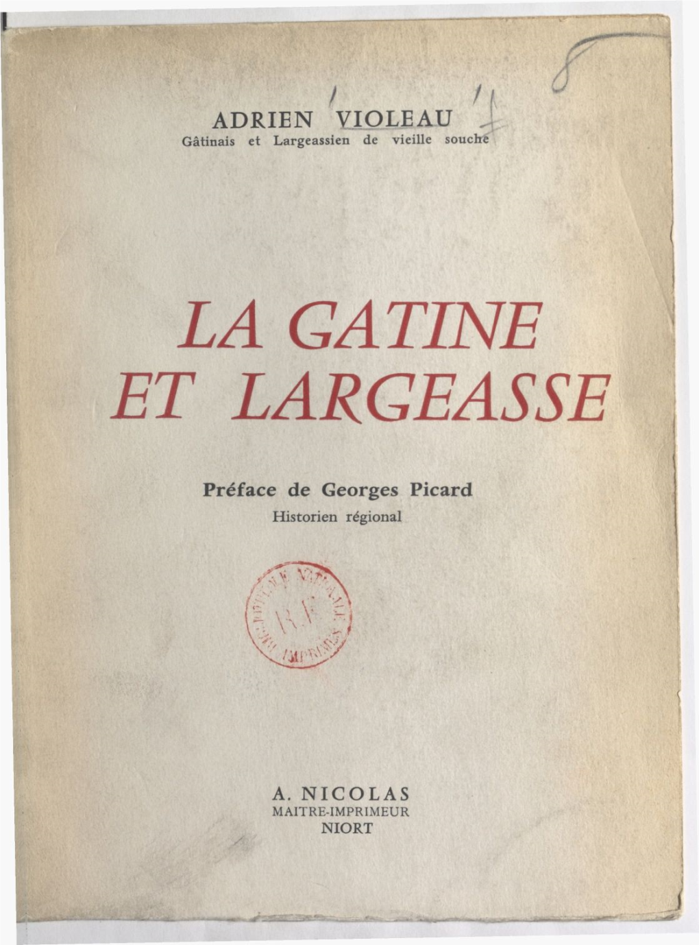 La Gatine Et Largeasse