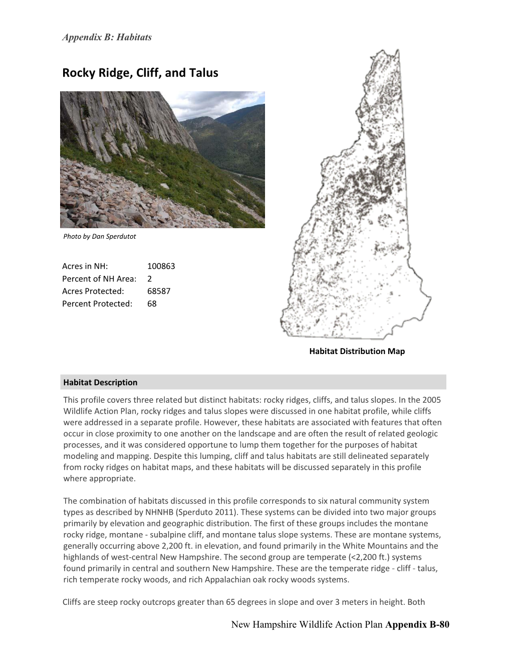 Appendix B: Habitats