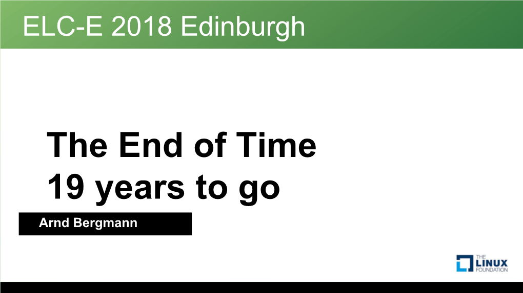 The End of Time, 19 Years to Go