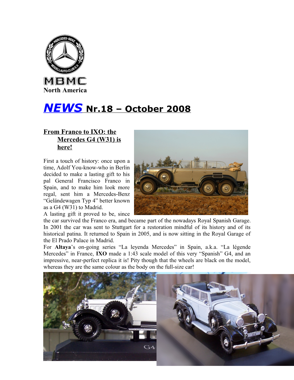 From Franco to IXO: the Mercedes G4 (W31) Is Here!
