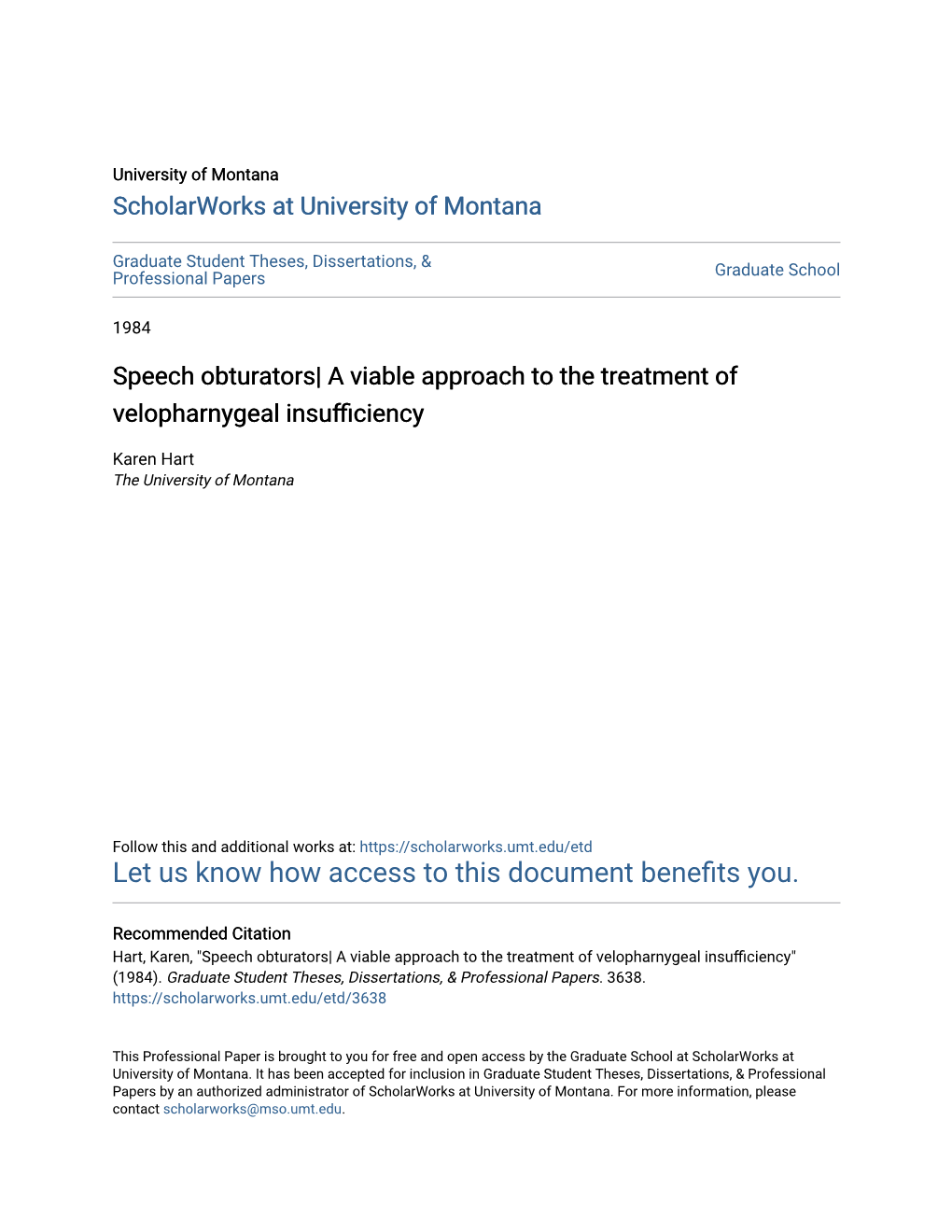 Speech Obturators| a Viable Approach to the Treatment of Velopharnygeal Insufficiency