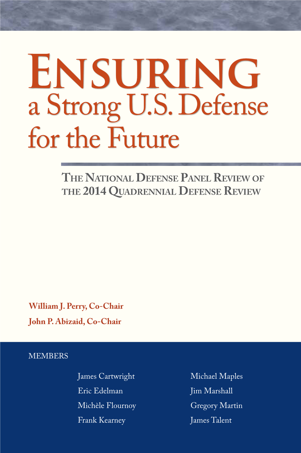 Ensuring a Strong Defense for the Future