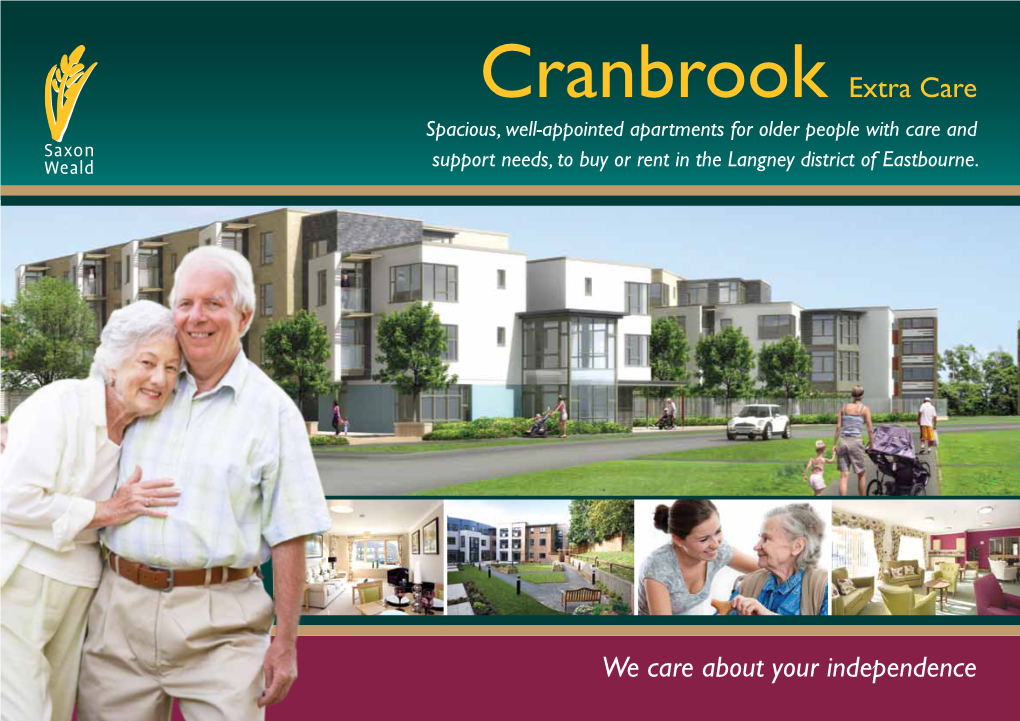 Cranbrook Extra Care Spacious, Well-Appointed Apartments for Older People with Care and Support Needs, to Buy Or Rent in the Langney District of Eastbourne