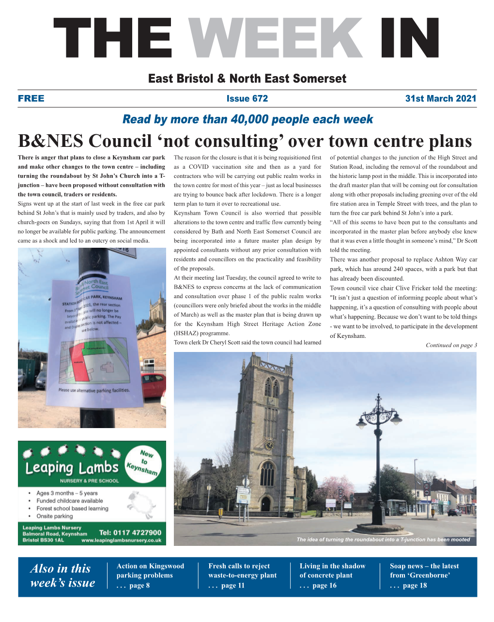B&NES Council 'Not Consulting' Over Town Centre Plans