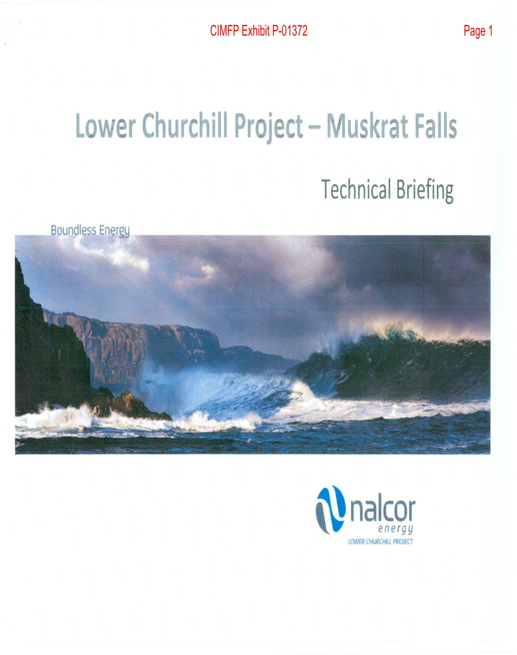 Lower Churchill Project - Muskrat Falls