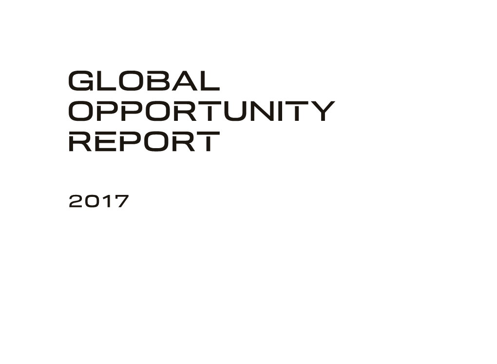 Global Opportunity Report