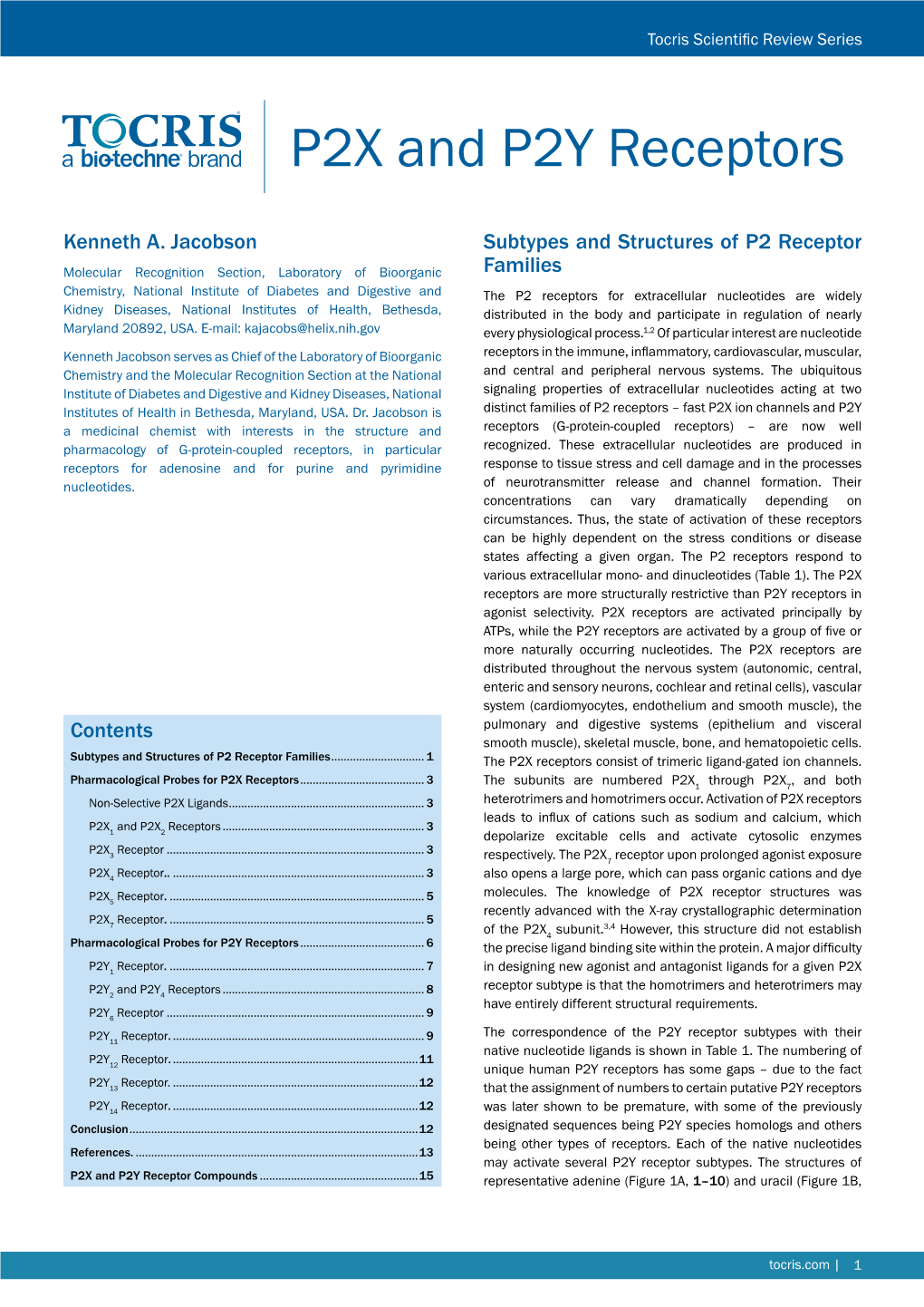 P2X and P2Y Receptors