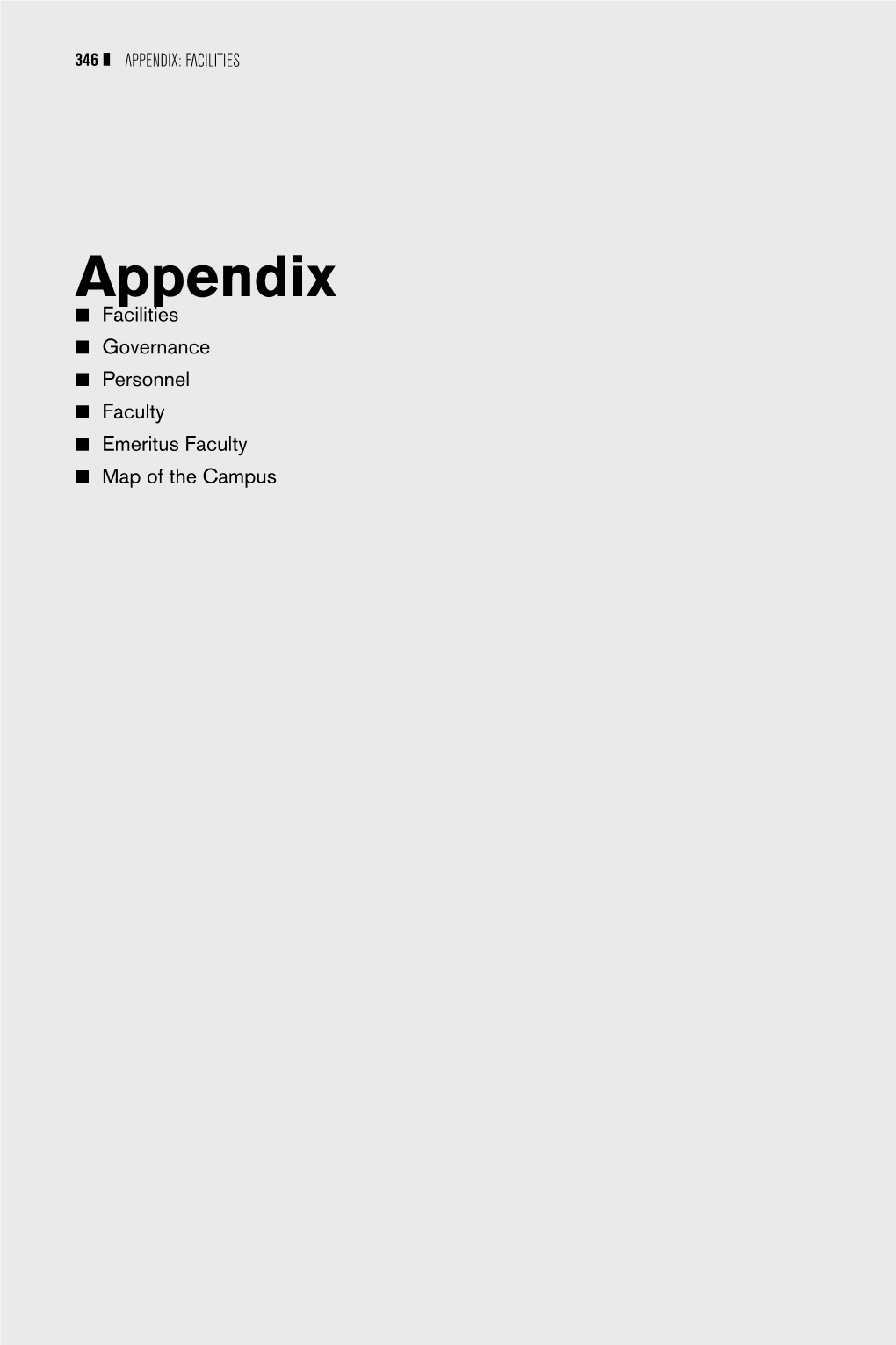Appendix: Facilities  347