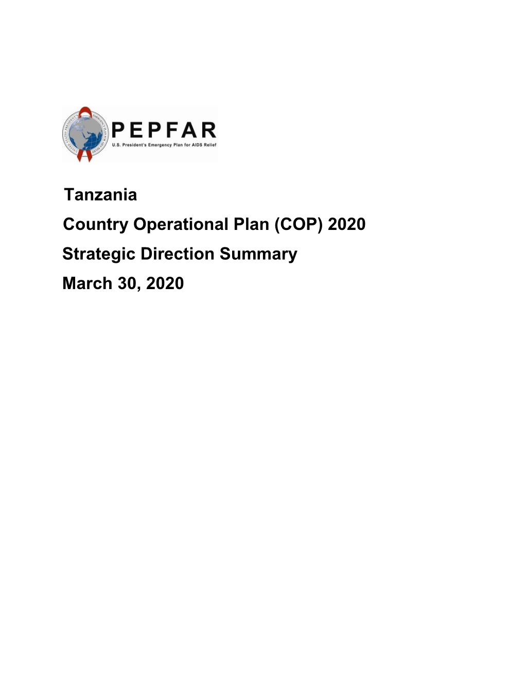 Tanzania 2020 COP