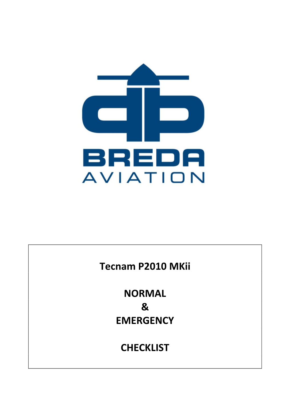 Checklist Tecnam P2010 Mkii Normal and Emergency.Pdf