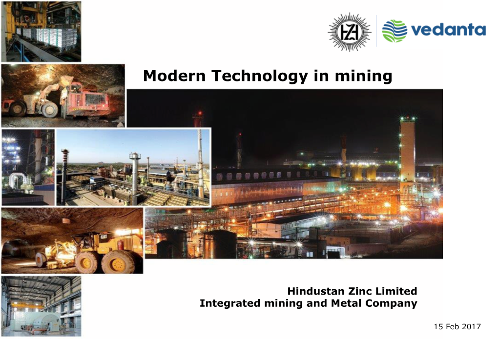 Modern Technology in Mining