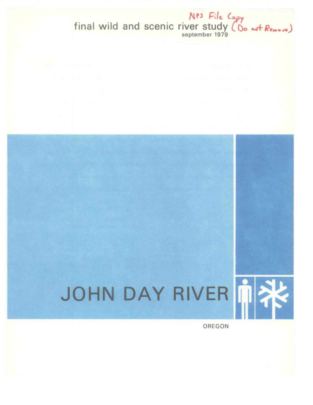 John Day River Study Report, Oregon