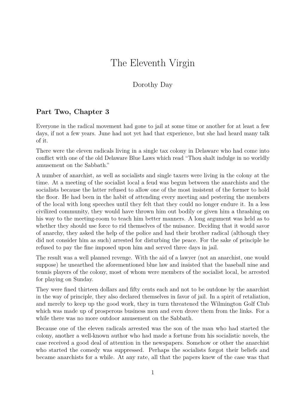 The Eleventh Virgin
