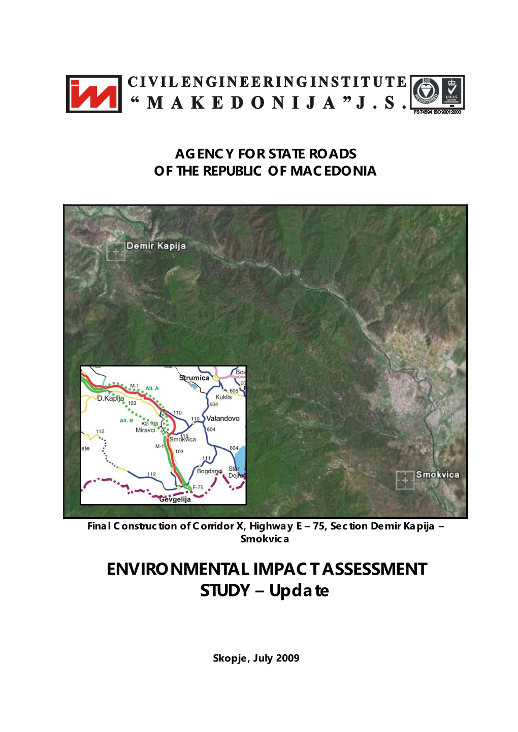 ENVIRONMENTAL IMPACT ASSESSMENT STUDY – Update