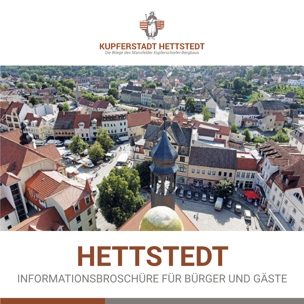HETTSTEDT Informationsbroschüre Für Bürger Und Gäste 2 GRUSSWORT