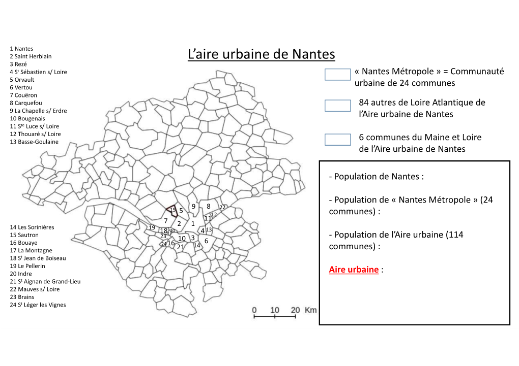 L'aire Urbaine De Nantes