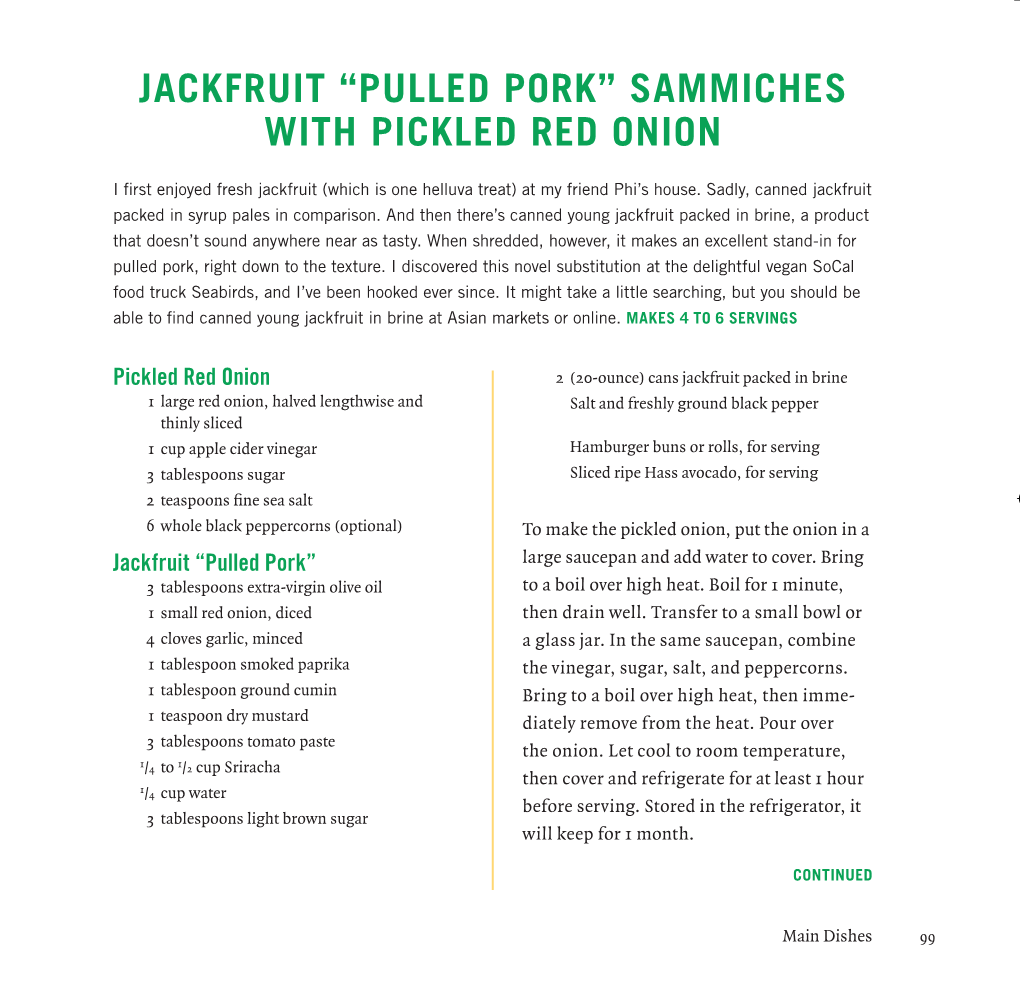 Jackfruit “Pulled Pork” Sammiches with Pickled Red Onion