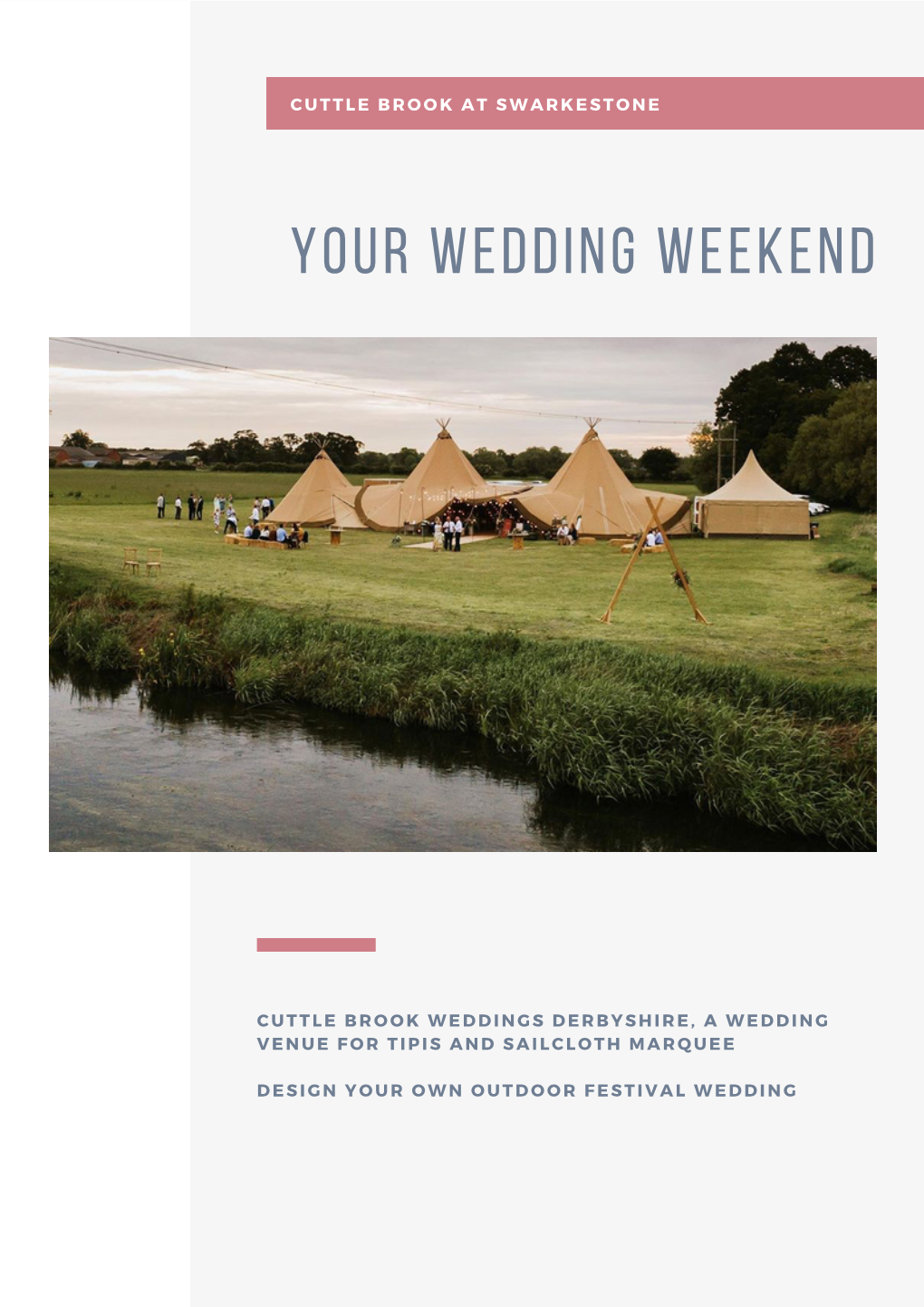 Cuttle Brook at Swarkestone Wedding Information Pack