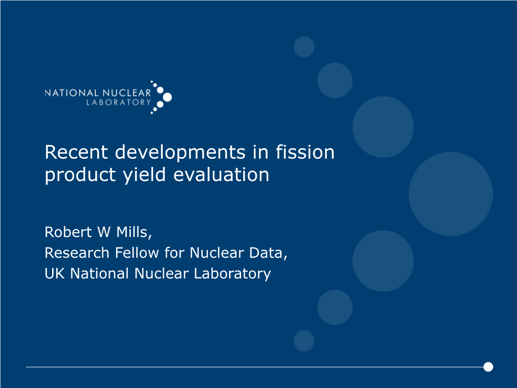 Recent Developments in Fission Product Yield Evaluation