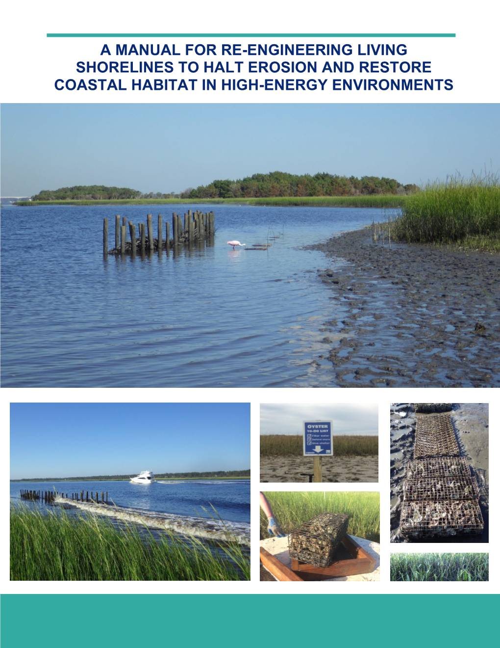 A Manual for Re-Engineering Living Shorelines to Halt Erosion and Restore Coastal Habitat in High- Energy Environments
