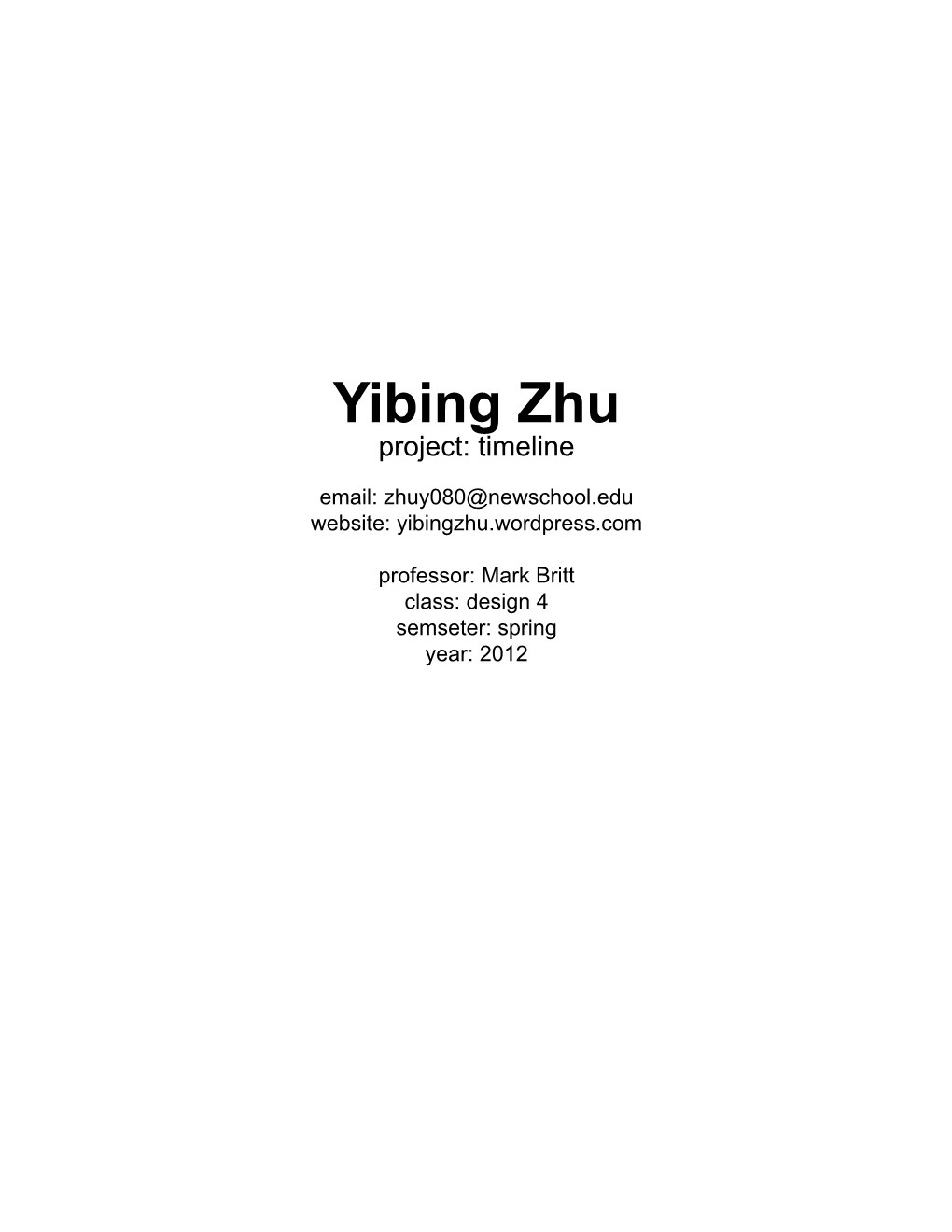 Yibing Zhu Package