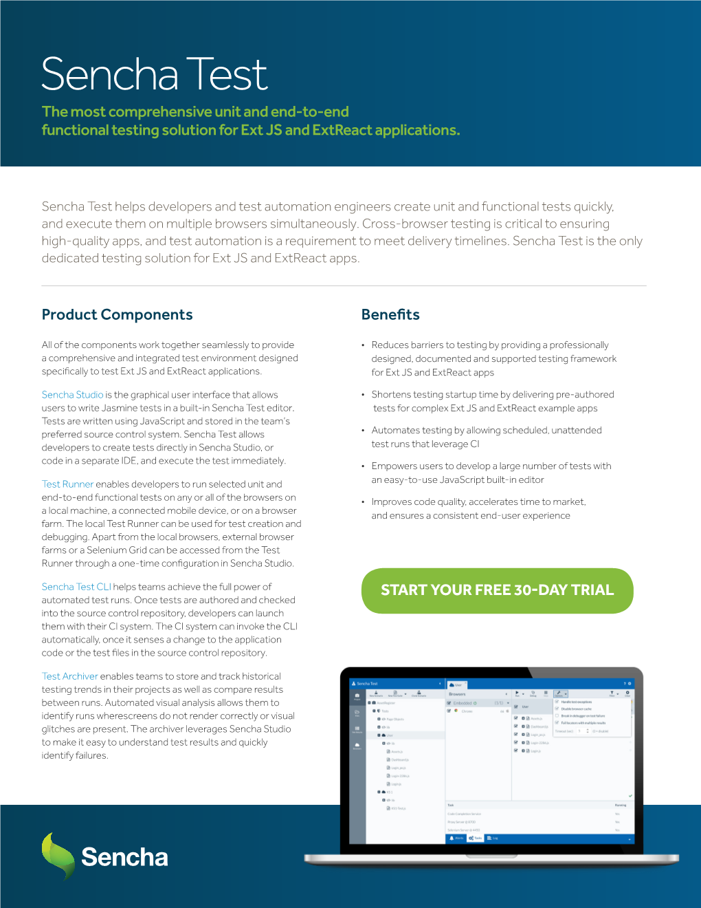 Sencha Test the Most Comprehensive Unit and End-To-End Functional Testing Solution for Ext JS and Extreact Applications