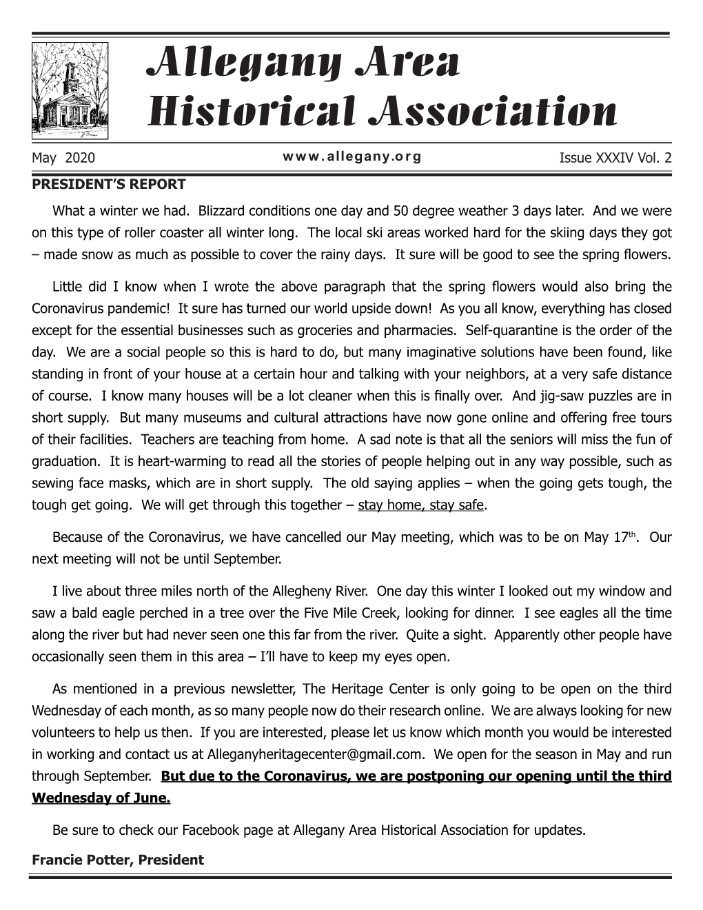 Allegany Area Historical Association