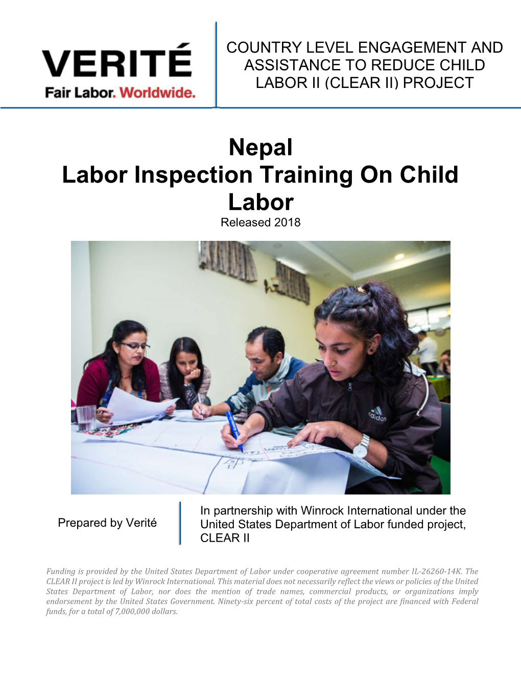 Nepal Labor Inspection Training on Child Labor Released 2018