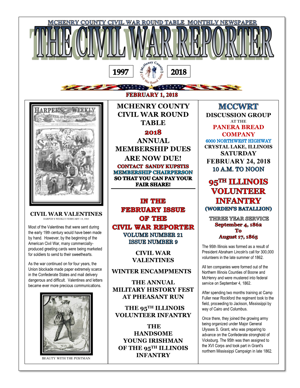 Mchenry County Civil War Round Table Annual
