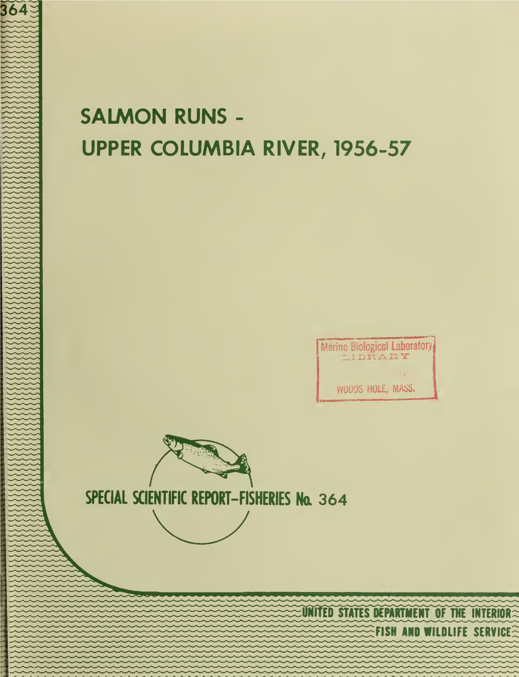 Salmon Runs - Upper Columbia River, 1956-57